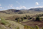 Cultivated wide plateau in the Chinchero   Cusco region